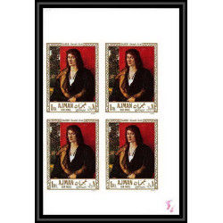 466 Ajman MNH ** N° 225 / 234 B Tableau (Painting) durer rubens bloc 4 non dentelé (Imperf)