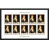466 Ajman MNH ** N° 225 / 234 B Tableau (Painting) durer rubens feuilles sheets non dentelé (Imperf)