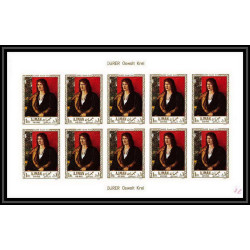 466 Ajman MNH ** N° 225 / 234 B Tableau (Painting) durer rubens feuilles sheets non dentelé (Imperf)
