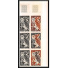 93640c cote d'ivoire N°238 ombrette hamerkop oiseaux (birds) bloc 6 Essai proof Non dentelé imperf ** MNH 1965
