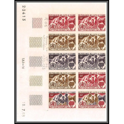 93730/ cote d'ivoire N°280 oms / who santé health bloc 10 coin daté Essai proof Non dentelé imperf ** MNH