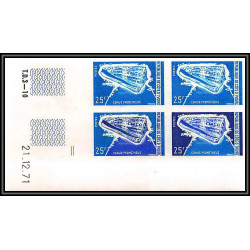 93782c cote d'ivoire N°326 coquillage shells conus prometheus coin daté Essai proof Non dentelé imperf ** MNH 1971