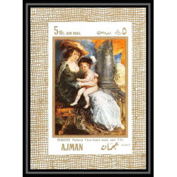 470a Ajman MNH ** bloc N° 24 - 25 - 26 Tableau (Painting) durer rubens vermeer
