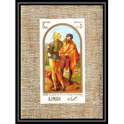 470a Ajman MNH ** bloc N° 24 - 25 - 26 Tableau (Painting) durer rubens vermeer