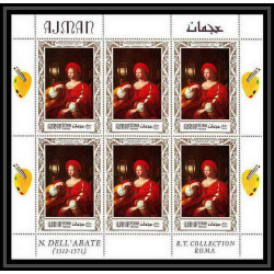 471 Ajman MNH ** N° 419 / 423 A Tableau (Painting)s) italian paintings venise (venice) feuilles sheets