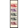 93927d gabon gabonaise N°181 uranium mines mouanana 1965 nuclear Essai proof Non dentelé imperf ** MNH bande de 5
