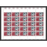 93931 gabon gabonaise PA N°145 de gaulle Essai color proof Non dentelé imperf feuille complete (sheet) + feuille