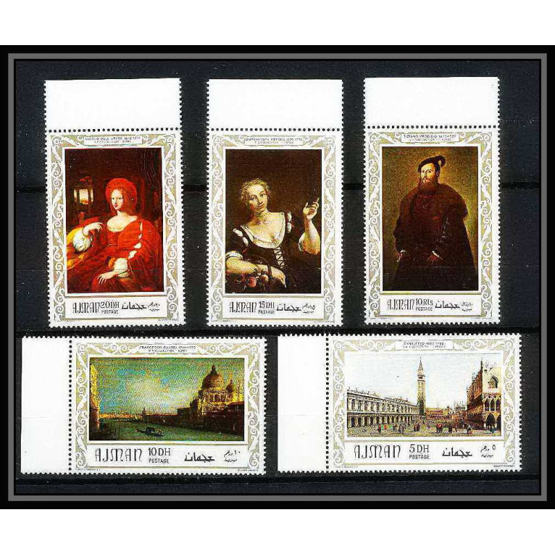 471i Ajman MNH ** N° 419 / 423 A Tableau (Painting) italian paintings venise (venice) 