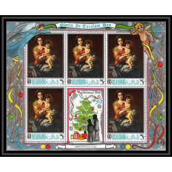 473 Ras Al Khaima MNH ** N° 267 / 272 A christmas (noel) botticelli Tableau (Painting)s) feuilles sheets