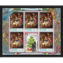 473 Ras Al Khaima MNH ** N° 267 / 272 A christmas (noel) botticelli Tableau (Painting)s) feuilles sheets