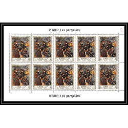 474 Ajman MNH ** N° 209 / 214 A Tableau (Painting) Auguste Renoir - Terbrugghen France feuilles sheets