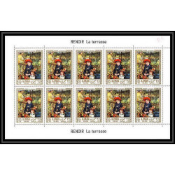 474 Ajman MNH ** N° 209 / 214 A Tableau (Painting) Auguste Renoir Terbrugghen France feuilles sheets