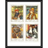 474b Ajman MNH ** N° 209 / 214 A + bloc N° 21 Tableau (Painting) Renoir Terbrugghen France coin de feuille
