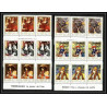 474c Ajman MNH ** N° 209 / 214 A Tableau (Painting) Terbrugghen Renoir France bande de 3 avec titre 