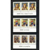 474c Ajman MNH ** N° 209 / 214 A Tableau (Painting) Terbrugghen Renoir France bande de 3 avec titre 