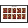 475 Ajman MNH ** N° 209 / 214 B Tableau (Painting) Terbrugghen Renoir feuilles sheets Non dentelé imperf