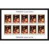 475 Ajman MNH ** N° 209 / 214 B Tableau (Painting) Terbrugghen Renoir feuilles sheets Non dentelé imperf