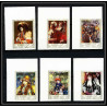 475a Ajman MNH ** N° 209 / 214 B Tableau (Painting) Terbrugghen Renoir coin de feuille Non dentelé imperf
