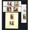 477b - Ajman MNH ** N° 271 / 276 A + Bloc N° 38 Tableau (Painting) hunting Chiens chien dog dogs van Dyck 