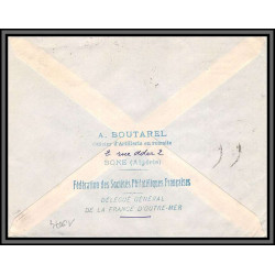 10074 boutarel UPU 28/11/1949 lettre cover BONE Algérie pour asnières Par avion