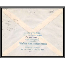 10075 boutarel UPU 25/11/1949 lettre cover BONE Algérie pour asnières Par avion