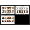478 - Ajman MNH ** N° 271 / 276 B tableaux painting hunting Chiens dogs chasse feuilles sheets Non dentelé imperf