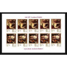 478 - Ajman MNH ** N° 271 / 276 B tableaux painting hunting Chiens dogs chasse feuilles sheets Non dentelé imperf