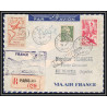 10182 1ère liaison aerienne france amérique du sud 22/6/1946 paris air france buenos ayres argentina lettre cover France