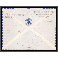 10182 1ère liaison aerienne france amérique du sud 22/6/1946 paris air france buenos ayres argentina lettre cover France