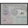 10186 1er galop d'essai du tour du cadran la baule 7/9/1947 lettre cover France aviation 
