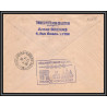 10188 N°726 GANDON reouverture de la ligne france indochine 8/6/1946 lyon saigon lettre cover France aviation 