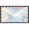 10226 1ère liaison aérienne paris casablanca 18/2/1953 taxé maroc arbois chambord lettre cover France aviation 
