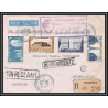 10230 25ème anniversaire traversée de l'atlantique sud mermoz 12/5/1955 buenos ayres argentina tourcoing lettre cover