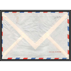 10243 N°929 de vinci par avion 19/8/1952 juan les pins pour berne suisse seul sur lettre cover France aviation 