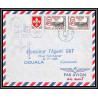 10257 N°1265 jean bouin olympics roma 1ère liaison par jetliner dc8 UAT PARIS johanesburg rsa 14/9/1960 lettre cover