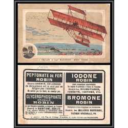 10270 publicité ROBIN FEQUANT MARCONNET BETHENY VINCENNES carte postale postacard France aviation 