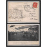 10278 biplan farman 1ère visite à st dizier 1910 convoyeur chaumont a vitry pour poissons carte postale postacard France