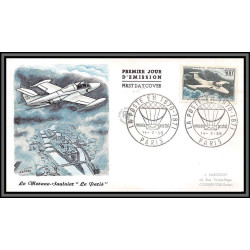 10280 PA N°35 morane saulnier 14/2/1959 lettre cover FDC premier jour France aviation 