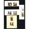 478b - Ajman MNH ** N° 271 / 276 B Bloc 38 Tableau (Painting) hunting Chiens chien dogs Non dentelé imperf