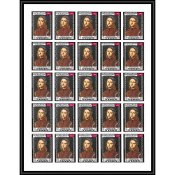 479 Yemen kingdom MNH ** N° 594 / 603 B day of child Tableau (Painting) non dentelé (imperf) feuilles sheets