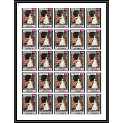 479 Yemen kingdom MNH ** N° 594 / 603 B day of child Tableau (Painting) non dentelé (imperf) feuilles sheets