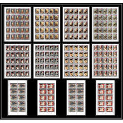 480 - Yemen kingdom MNH ** N° 594 / 603 A unicef day of child Tableau tableaux painting feuilles sheets Renoir Vélasquez