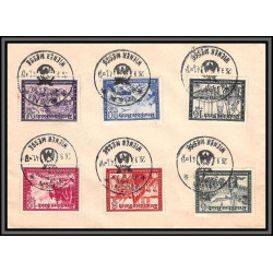11459 N°643/644/646/648/649/50 FEDERATION DES POSTIERS WIEN 26/9/1941 lettre cover allemagne deutsches reich 