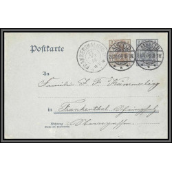11510 daguin alsfeld 1906 N°66/67 entier stationery carte postale postcard allemagne deutsches reich 