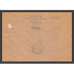 11530 recommandé guzhagen 1948 chalet des chanes bellevue geneve lettre cover allemagne deutsche post 