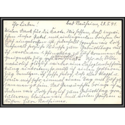 11531 maréchal hindenburg Bad Nauheim pour offenbach 1941 carte postale postcard poskarte allemagne deutsches reich 