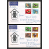 11659 oiseaux (birds) 1973 par avion owl fdc lettre cover allemagne germany ddr 