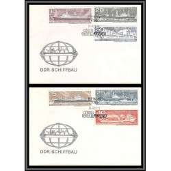 11661 schiffbau 24/8/1971 mateaux ship fdc lettre cover allemagne germany ddr 