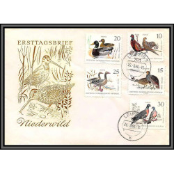 11664 oiseaux (birds) leipzig 26/3/1966 fdc lettre cover allemagne germany ddr 