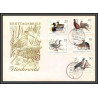 11664 oiseaux (birds) leipzig 26/3/1966 fdc lettre cover allemagne germany ddr 